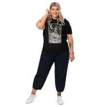 Eu Lager,Y2K Tops,Tarot Style Therapist Mystic Psychology Shirt As A Mental Health Gift 100% Organic Cotton-Unisex Women - Black - View 4