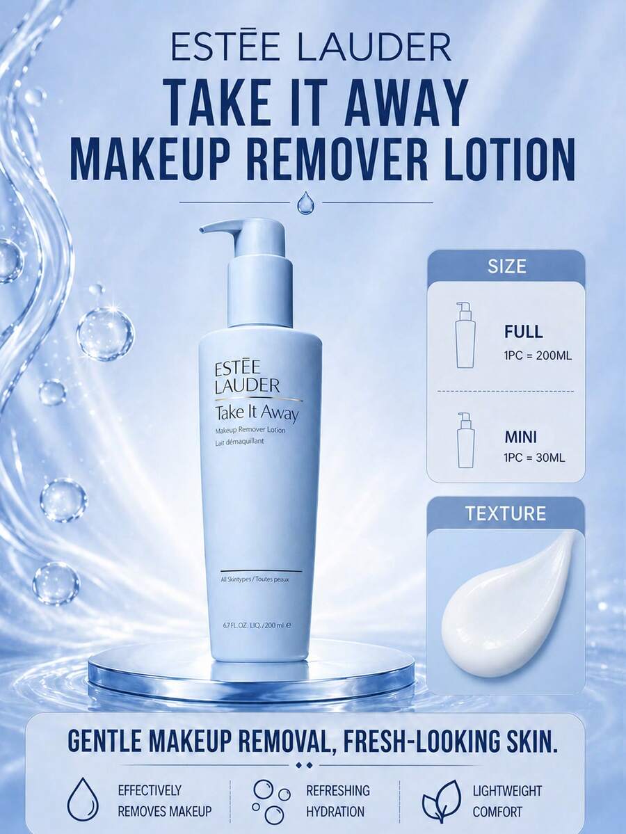 Estée Lauder 雅詩蘭黛 Pure Cleansing 卸妝液 30ml 試用裝/200ml 正裝，強效清潔，輕鬆卸除所有彩妝（含防水彩妝），舒緩肌膚，適合所有膚質