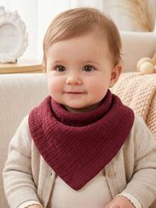 5pcs Girls Summer Dopamine Color Matching Baby Bib Set, Suitable For Daily Wear In All Seasons - 彩色 - 查看 7