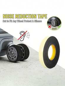 10m Luggage Wheel Silent Sticker, Shock-Absorbing Wear-Resistant Protective Tape, Universal Wheel Noise Reduction Ring, 3mm Thickened Strong Adhesive Anti-Slip Free-Cut, Complete Set Luggage Repair Accessories, Universal Fit For All Types Of Trolley Bags Spinner Wheels - Multicolor - View 6
