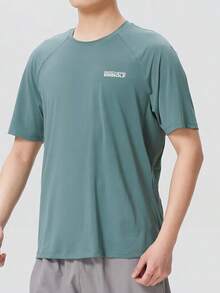 Skechers Men's Golf Collection Side-Seam Mesh Raglan Cooling Quick-Dry Crew Neck Short Sleeve T-Shirt - Mint Green - View 1