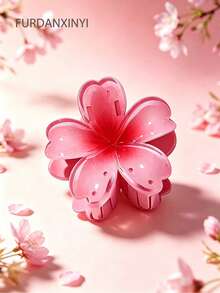 FURDANXINYI 1/6 Peças Presilhas de Cabelo com Flor de Jasmim em Degradê, Presilhas de Cabelo Florais Brilhantes e Antiderrapantes, Acessórios de Cabelo com Forte Aderência, Acessórios de Cabelo para Praia de Verão, Adequado como Presente para Meninas e Mulheres - Multicolorido - Visão 16