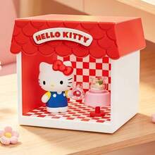 Miniso Hello Kitty Fun House Series Mini Box Pro+, Delicate Scene Assembly Model With Fine Details, Mini Miniature Room Set, Exquisite Desktop Display Ornament, Classic Sanrio IP Assembly Toy For Collection (1 PC Random Delivery) - Multicolor - View 6