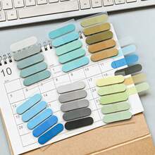 100sheets Transparent Sticky Notes Self-Adhesive Bookmarks Annotation Reading Book Transparent Labels Cute Stationery Back To School Must Have - one-size - View 4