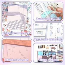 3D Stereoscopic Landscape Sticker, Size 28*21cm, 1 Scene Card, 2 PET Material Stickers, 1 Effect Image, Creative Sticker, Stress Relief Scene, No Cutting Required, Develops Craft Skills - A - View 9