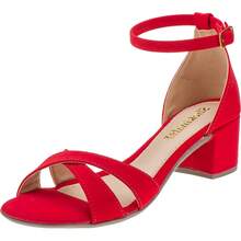Shekinah Women Heeled Sandals - Red - View 1
