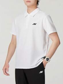 Skechers Men's Piqué Quick-Dry Polo Shirt With Small Logo Embroidery - White - View 1