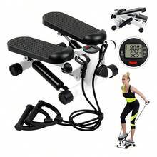 Mini Escaladora Portátil Pantalla Lcd Con Bandas Resistencia - Negro - Ver 2