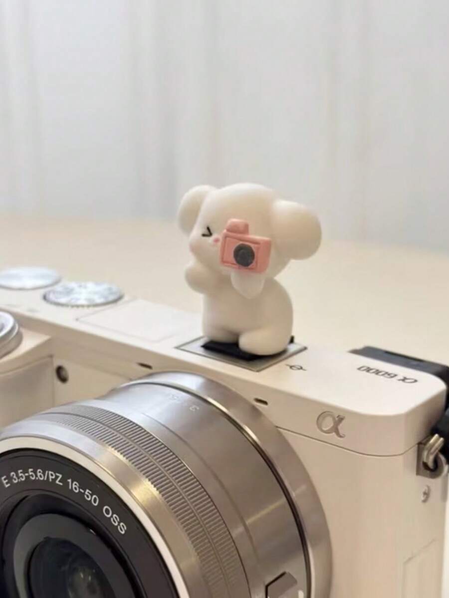Cute Camera Puppy Hot Shoe Cover, Adorable Dog-Shaped Hot Shoe Protector Cap, Universal Fit For , , , And All Cameras With Hot Shoe Mount, Fun And Cute Camera Accessory Decoration