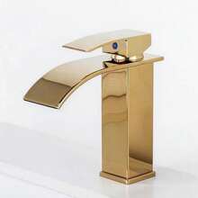 Modern Black, White & Gold 3-Color Bathroom Faucet, Durable Valve Core, Baked Paint Finish, Single Handle Hot & Cold Mixer Tap, Multi-Purpose Faucet For Vanity Sink, Basin, Kitchen And Bathroom - Multicolor - View 10