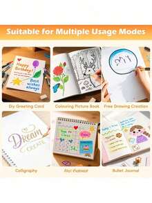 24 Or 48 Colors Optional, Professional Dual-Tip Glitter Markers, Quick-Dry Ink, Fine Tip, Suitable For Scrapbooking, Card Making, Journaling And Invitation Writing, Painting, Perfect For Artists And Coloring Enthusiasts And Professional Art Creation - Multiple Styles - View 4