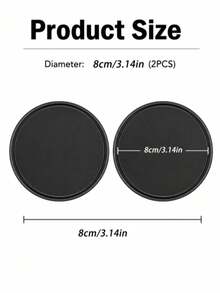 Car Dashboard Adhesive Mounting Pad, Round Self-Adhesive Magnetic Base Sticker, Removable Double-Sided Gel Mounting Disc With No Residue, Suitable For Car Phone Holder, Easy Installation Without Tools, Universal Car Interior Accessory - Style a - View 2