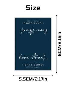 Personalized Matchbox Labels And Custom Stickers For Wedding Favors, Custom Wedding Decorations For Bride,Bulk Labels For Birthday Parties, Anniversaries And Corporate Events, Decorative Gift Stickers And Party Packaging Accessories - Multicolor - View 7