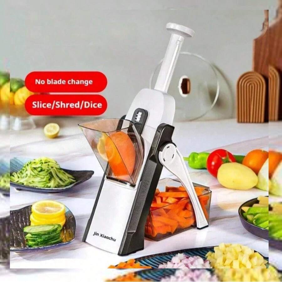 Kitchen Slicer, Potato Slicer, Vegetable Slicer And Chopper, French Fry Cutter, Adjustable Thickness, Dishwasher-