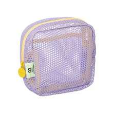 2pcs Multi-Colored Mesh Travel Storage Bags With Random Colors, Transparent Mesh, Large Capacity For Storing Toiletries, Very Suitable For Swimming An - Multicolor - View 9
