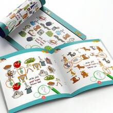Arabic Children's Book, Educational Activity Book Series Set, Children's Brain Development Picture Book, Preschool Kindergarten Early Learning Workbook, Puzzle Matching Coloring Logical Thinking Cognitive Ability, 3-6 Years Old Boys Girls Home Learning Gift - Arabic Children's Puzzle Books - View 7