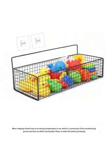 2 Sets Bathtub Toy Storage Racks And Organizers, 2 Packs Metal Wire Mesh Bathtub Toy Storage Containers, Large Capacity Rust-Proof Hanging Baskets Designed For Bathtub, Shower, Bathroom, Toilet, Kitchen - Black - Multicolor - View 19
