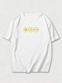 Men's Fashion T-Shirt, Short Sleeve, Round Neck, Double Layer Design, Made Of Pure Cotton Fabric - 樣式3 - 查看 2