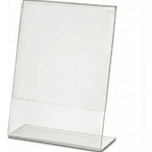Kit 300 Displays 10x10 Cm Ps Cristal Formato L Para Mesa