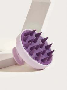 1pc Soft Silicone Scalp Massage Shampoo Brush, Suitable For Dry/Wet Hair (Curly/Straight) And All Hair Types, Bath Head Massage Comb, Can Be Used For Blow-Drying Styling, Shampooing And Hair Care Massage, Portable And Easy To Use - A - View 10