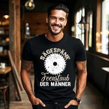Sawdust Fairy Dust Of Men Funny Lumberjack Carpenter T-Shirt - Black - View 1