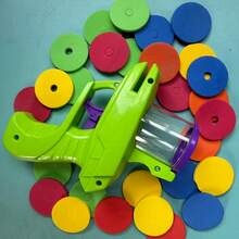 Battery-Free Interactive Cat Toy Launcher Set With Foam Discs - Manual Launcher For Pet Play And Exercise - Multicolor - View 7