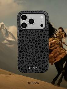 GIIPPA 1 Stück Grau-Schwarzer Leoparden-Muster mit schwarzem Totenkopf-Muster Design, Handyhülle für Handy 17 Pro Max, kompatibel mit Handy 16 Pro Max, 15 Pro Max, 14 Pro Max, koreanischer Stil hochwertige Mode lustige Handyhülle, kompatibel mit 11/12/13/14/15/16 Pro Max Plus, elegantes Design geeignet für Männer und Frauen, perfektes Geschenk für Freundin zu Weihnachten, Valentinstag, Ostern, Hochzeitssaison und Geburtstag! - Verschiedenfarbig - Übersicht 8