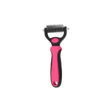 Peine de aseo para mascotas para gatos y perros, rastrillo de doble cara para el pelaje, ayuda a manejar el pelo suelto y los enredos, tamaño grande - Multicolor - Ver 10