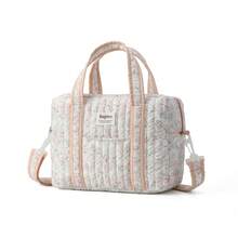 1pc Multi-Functional Large Capacity Quilted Mommy Bag With Stroller Hooks - Multicolor - View 16