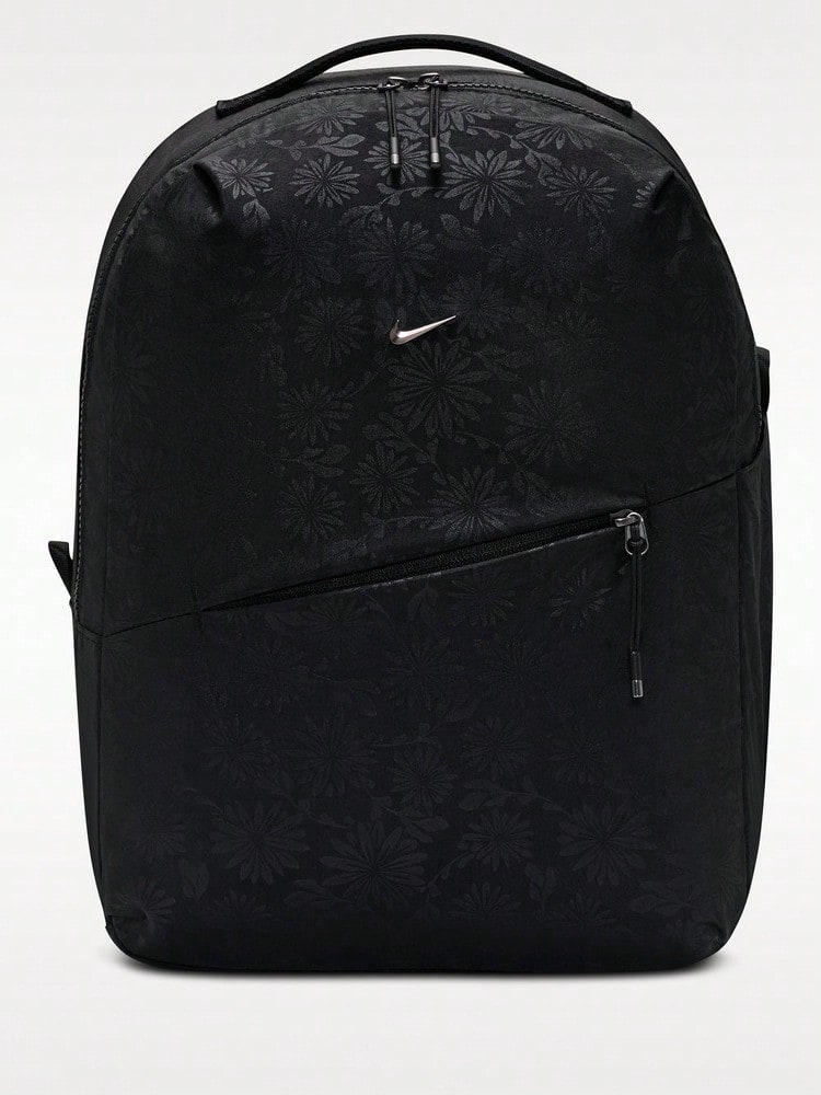 Nike 中性款 NK AURA BKPK 花卉壓紋後背包 IQ1267-010 - 黑色 - 查看 1