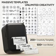 Impresora Térmica Mini Marklife X2 Bluetooth Inalámbrica Máquina de Etiquetas Adhesivas para Escuela Oficina Pequeño Negocio Impresora Multifuncional con iOS y Android - Multicolor - Ver 5