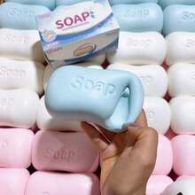 1pc Latest Hachimi Soap Shaped Cute Super Soft Squishy Toy, Perfect Gift - Birthday Gift, Ideal Gift, Surprise Gift, Holiday Gift, Seasonal Gift, Halloween Gift, Christmas Gift, Gamer Gift, Gift, Easter Gift Random Style & Packaging - Multicolor - View 2