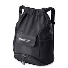 Drawstring Gym Bag With Wet/Dry Separation, Large Capacity, Multifunctional, Lightweight Outdoor Sports Backpack, Training Basketball Storage Bag, Casual Yoga Travel Luggage Bag, Swimming Backpack - Multicolor - View 4