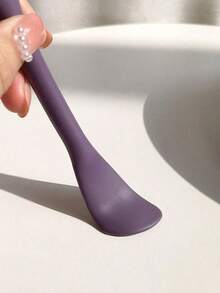 1pc Double-Sided Mask Brush With Detachable Mask Head, Deep Cleansing Facial Massager, Premium Purple - Multicolor - View 4