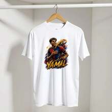 Camiseta Yamal, Diseño para Aficionados al Fútbol, Gildan 64000 Unisex, Regalo Deportivo Ideal para Seguidores, Camiseta Streetwear Inspirada en un Póster Moderno - Blanco - Ver 6