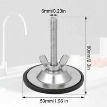 1pc Sink Tap Hole Cap,Stainless Steel Flat Tub Drain Stopper, Easy Install Leak-Proof Plug, For Bathtub And Kitchen Basin, Decorative Odor-Proof Cover, Multi-Purpose Hole Plug - A - View 5