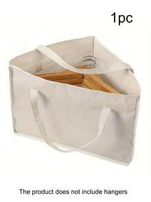 1pc Triangular Design Storage Bag For Approximately 40 Hangers,With Support Pad At The Bottom,Suitable For Home Wardrobe Storage And Hanger Storage - Multicolor - View 14