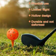 10pcs PE Mixed Color Golf Training Balls, Outdoor And Indoor Swing Practice - Multicolor - View 1