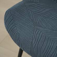 1pc Jacquard Dining Chair Cover, Elastic Washable Curved Back Chair Slipcover, Suitable For Wedding And Banquet - Chair Covers - View 3