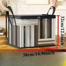 2pcs Large Clear Plastic Storage Box With Lid, Stackable Organizer Bin For Home & Office, Heavy Duty Container For Clothes, Books, Snacks - 2PCS - View 5