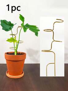 1pc Indoor Plant Support Stake - Flower And Herb Gardening Support Rod - Lattice Frame, Suitable For Stability And Support - Easy To Use Support Structure, Suitable For Potted Climbing Plants - Multicolor - View 1