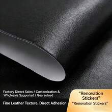 1 Piece Of Cuttable Leather Repair Patch, Leather Repair Kit, Self-Adhesive Leather Repair Sticker, Perfect For Sofas, Car Seats, Office Chairs, Furniture, Handbags, Boat Seats, Armchairs, Shoes, Jackets, Etc. - Available In Multiple Colours - 40x200cm / 15.8x78.8in - View 4