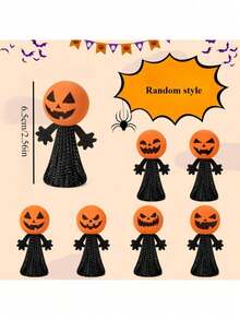 1 buah Mainan Kado Pesta Halloween: Peluncur Pegas Lompat, Mainan Kreatif Elastis, Pengisi Kantong Permen Halloween Bebas Gula (Model Acak) - MultiWarna - View 4