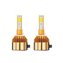 2pcs Dual Color Yellow And White Car LED Headlights H1 H7 H11 H4 High And Low Beam Integrated LED Light Beam - C6 - View 12
