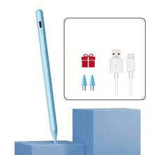 High Precision Sensitivity Capacitive Stylus Pen, Comes With 2 Replaceable Tips + Data Cable, USB Rechargeable Battery, Suitable For IOS, Android, Tablet And Other Electronic Devices - Perfect Holiday Gift - Multicolor - View 14