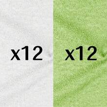 6/12/24pcs Face Towels, 10x10 Inch Highly Absorbent Soft Fingertip Towels, Machine Washable, Suitable For Bathroom, Gym, Hotel, Spa And Kitchen, Multicolor - Green + White - View 13