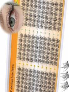 150pcs Manga Lash Clusters Wispy 11-13mm Eyelash Extension Kit Natural Animal Fish Tail Lash Clusters Natural D Curl Individual Lashes Fairy Lash Extension Set - LC - View 3