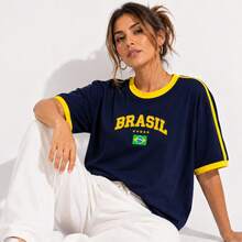 Women T-Shirts - Dark Blue - View 6