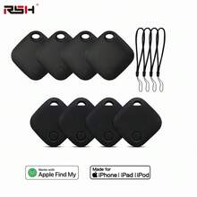 RSH Air Tracker Tracking Tags 4pcs, Smart Bluetooth Tracker, Compatible With Apple Find My APP (IOS Only), Replaceable Battery, Precise Positioning, Suitable For Luggage, Wallet, Backpack, Keys, Smart Tracking Tags - Black - View 12