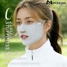 1pc Moiran Summer Ice Silk Face Mask, Comfortable Material Non-Irritating To Skin, Fits Face Contour Closely, Balances Protection And Aesthetics, Unisex, Suitable For Running, Cycling, Hiking And Other High-Intensity Outdoor Activities, Sun Protection While Ensuring Breathability, Women's Face Mask/Breathable Face Mask/Breathable Mask - Conventional - View 9